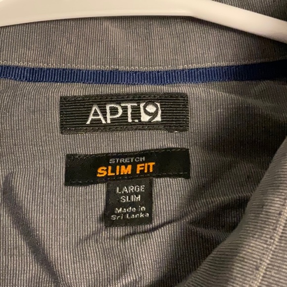 Apt. 9 Men's Charcoal Dress Shirt - Picture 3 of 5